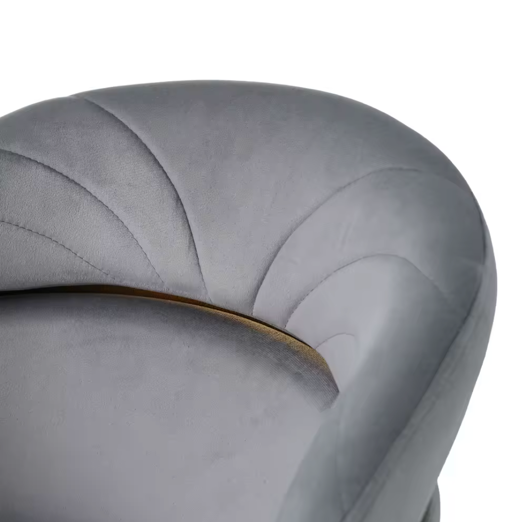 Luxe Fluwelen Eetkamerstoel – Gouden Poten – Getufte Rug