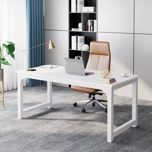 Modern Groot Bureau – 160 cm Werktafel met Stalen Frame