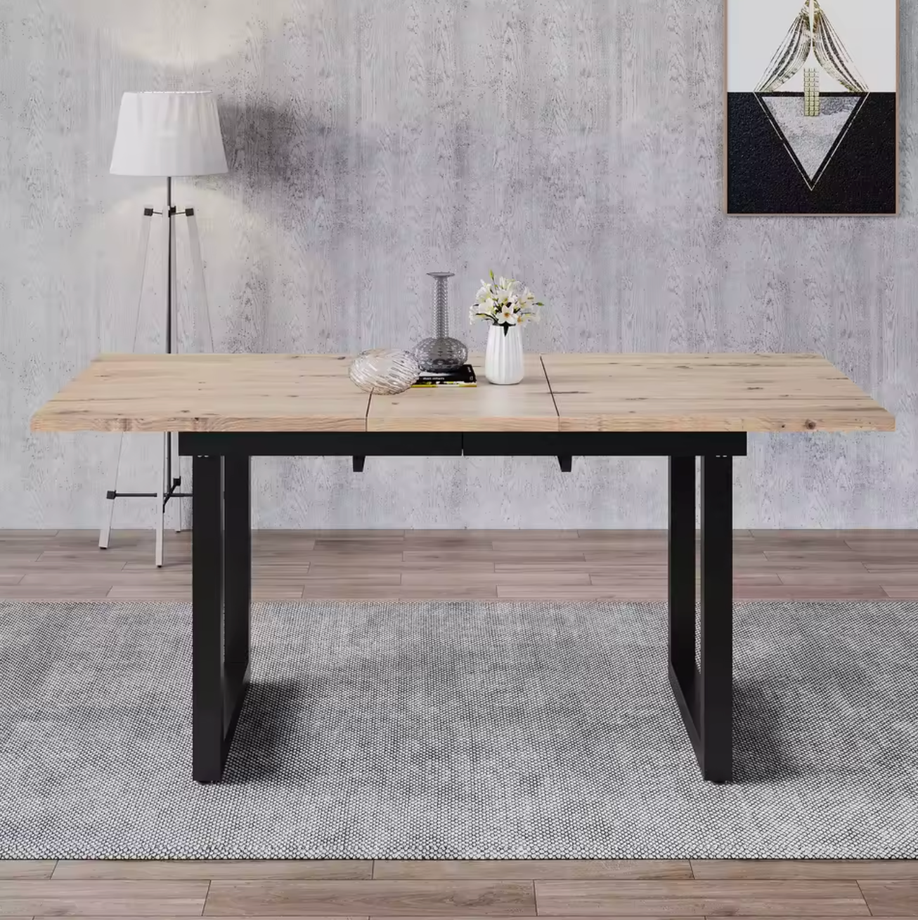 Uitschuifbare Eettafel 140–180 cm – Industrieel Design