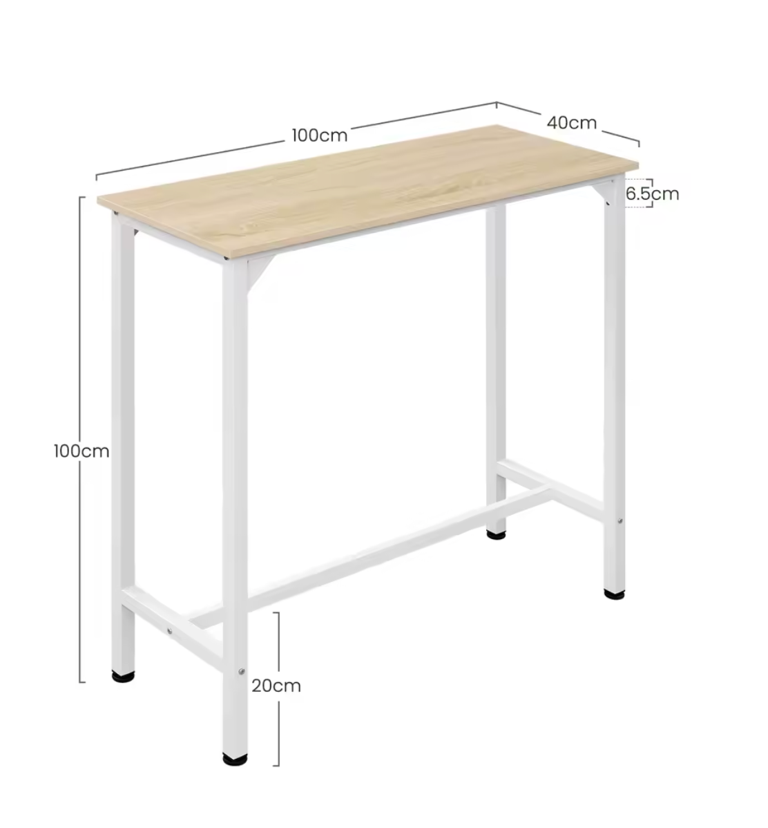 3-delige bartafelset met 2 krukken – industrieel staal & hout