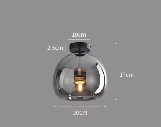 Moderne Scandinavische Plafondlamp – Minimalistisch Glas & LED