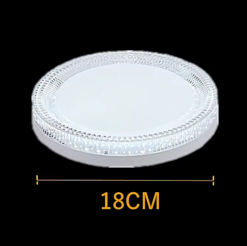 Moderne LED Plafondlamp – Rond of Vierkant Kristal Design