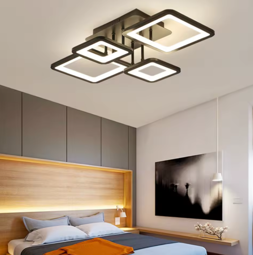 Moderne LED Plafondlamp – 54W Dimbaar Rechthoekig Design met Afstandsbediening