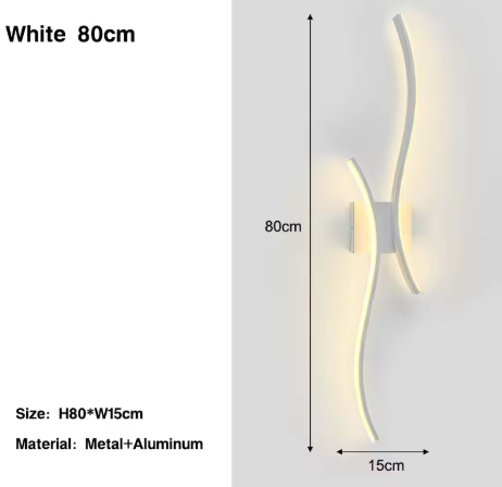 Moderne Nordic LED Wandlamp – Zwart, Stijlvol & Sfeervol