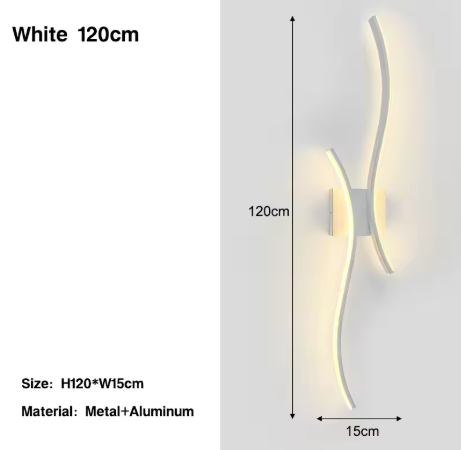 Moderne Nordic LED Wandlamp – Zwart, Stijlvol & Sfeervol