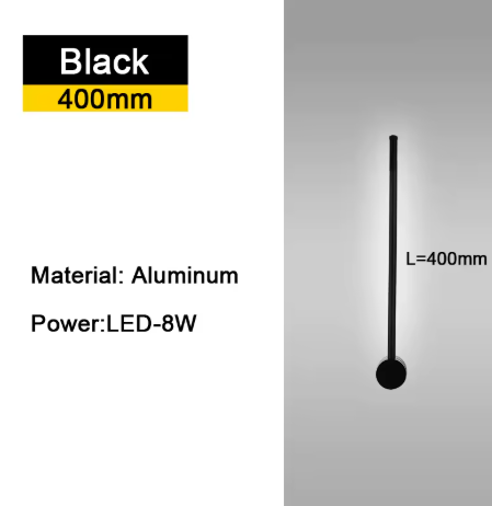 350 ° Rotatie LED Wandlamp voor Woonkamer Moderne Lange Wandlampen Voor Thuis Slaapkamer Trappen Woonkamer Bank Achtergrondverlichting Decoratie Lamp 110-220V