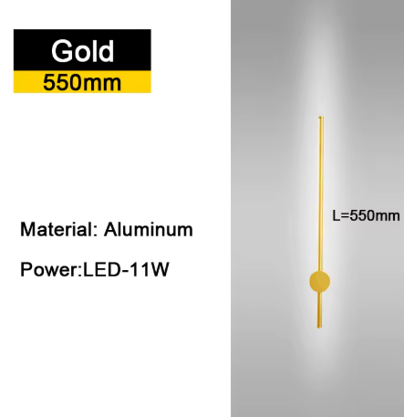 350 ° Rotatie LED Wandlamp voor Woonkamer Moderne Lange Wandlampen Voor Thuis Slaapkamer Trappen Woonkamer Bank Achtergrondverlichting Decoratie Lamp 110-220V