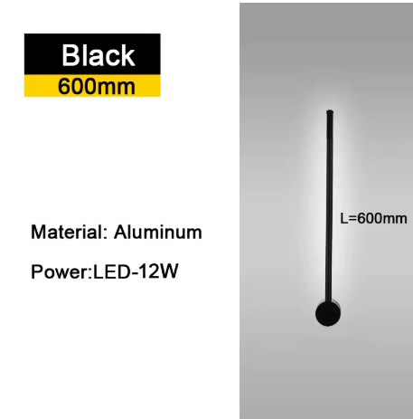 350 ° Rotatie LED Wandlamp voor Woonkamer Moderne Lange Wandlampen Voor Thuis Slaapkamer Trappen Woonkamer Bank Achtergrondverlichting Decoratie Lamp 110-220V