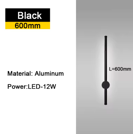 350 ° Rotatie LED Wandlamp voor Woonkamer Moderne Lange Wandlampen Voor Thuis Slaapkamer Trappen Woonkamer Bank Achtergrondverlichting Decoratie Lamp 110-220V