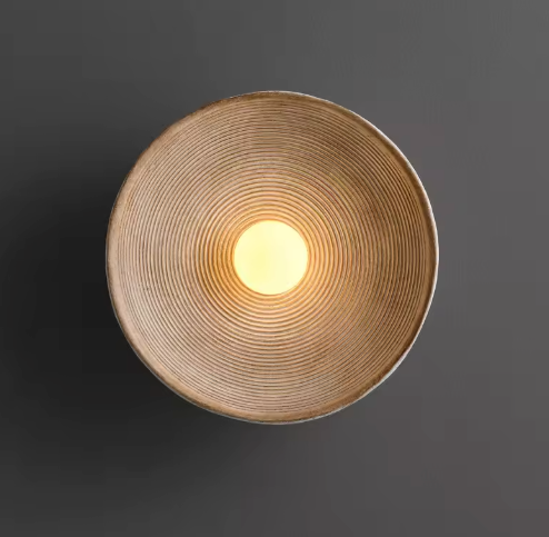 Creatieve Retro Ronde Wandlamp – Decoratieve LED Verlichting voor Restaurant & Slaapkamer