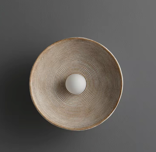 Creatieve Retro Ronde Wandlamp – Decoratieve LED Verlichting voor Restaurant & Slaapkamer