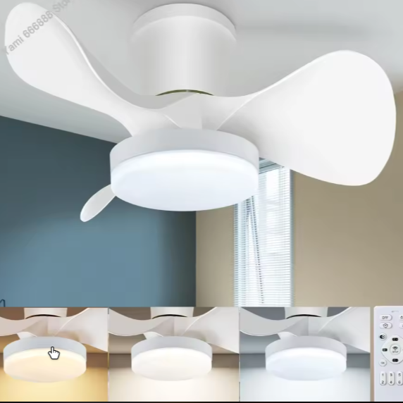 Plafondventilator met LED Licht – Stil & Intelligente Bediening, Modern Scandinavisch Design
