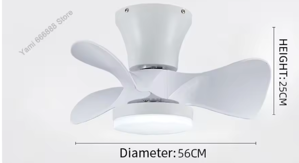 Plafondventilator met LED Licht – Stil & Intelligente Bediening, Modern Scandinavisch Design