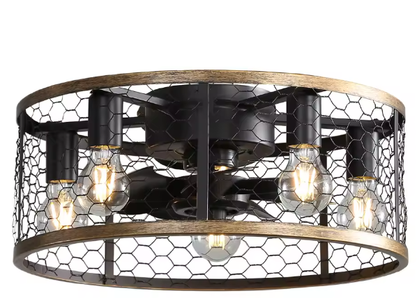 Moderne Slimme Plafondventilator met Licht – 20 Inch, 6 Snelheden & Afstandsbediening