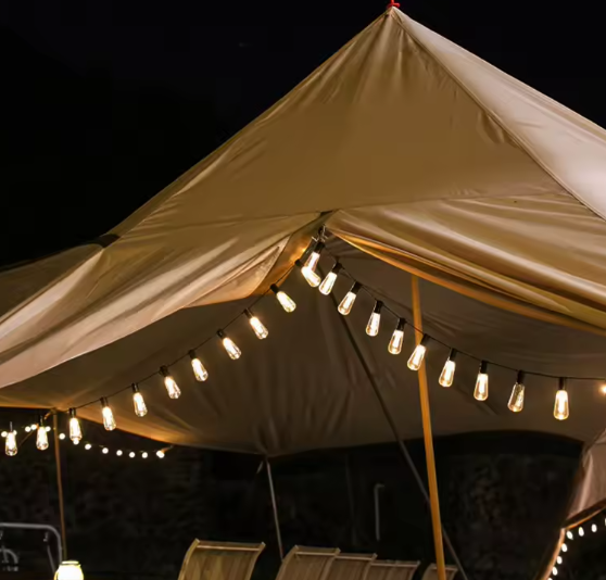 Solar Lichtslinger 15M – 100 LED Edison Lampen, Retro & Waterdicht IP65