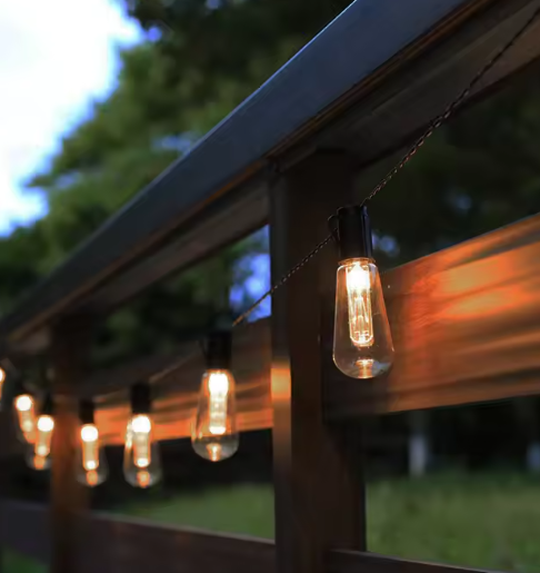 Solar Lichtslinger 15M – 100 LED Edison Lampen, Retro & Waterdicht IP65