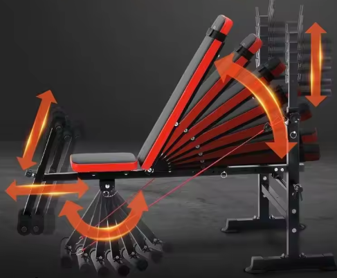 Verstelbare Opvouwbare Halterbank – Multifunctionele Fitnessbank voor Thuis