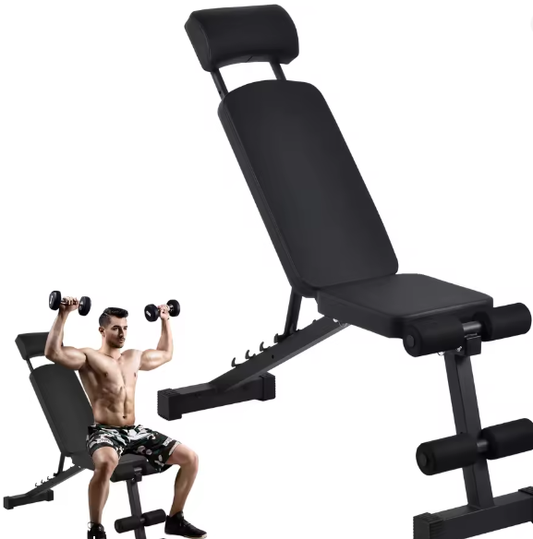 Opvouwbare Verstelbare Halterbank – 8-in-1 Multifunctionele Fitnessbank