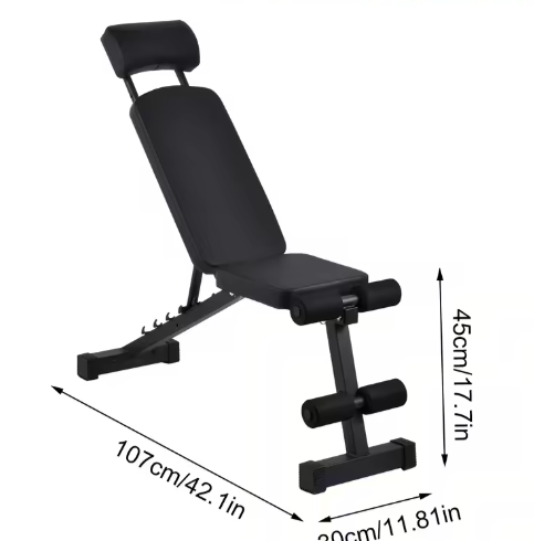 Opvouwbare Verstelbare Halterbank – 8-in-1 Multifunctionele Fitnessbank