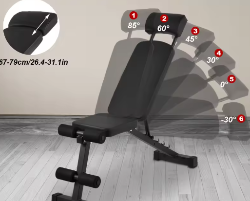 Opvouwbare Verstelbare Halterbank – 8-in-1 Multifunctionele Fitnessbank