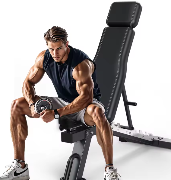 Opvouwbare Verstelbare Halterbank – Multifunctionele Trainingsbank Zwart