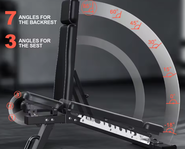 Opvouwbare Verstelbare Halterbank – Multifunctionele Trainingsbank Zwart