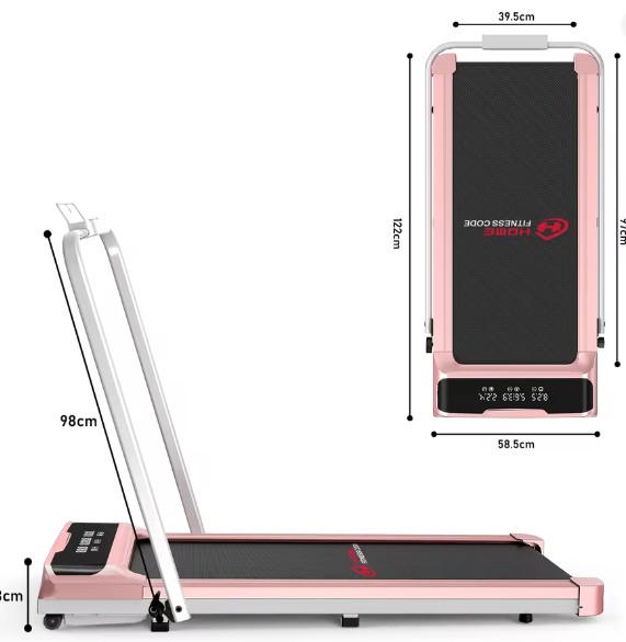 Opvouwbare Loopband met LED-display – 1-10 km/u, Stil & Compact