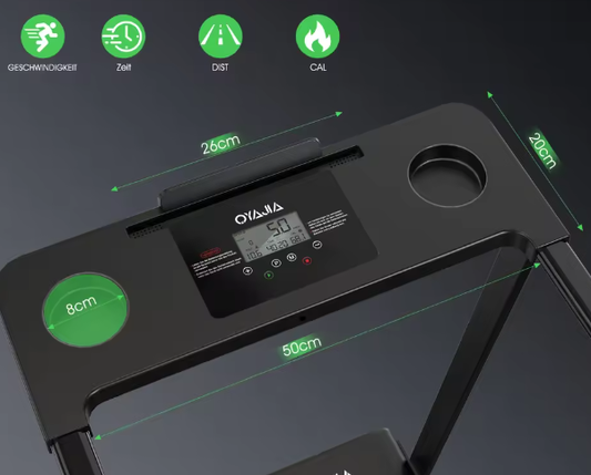 3-in-1 Opvouwbare Loopband – 12 km/u, APP, Bluetooth & LED-display