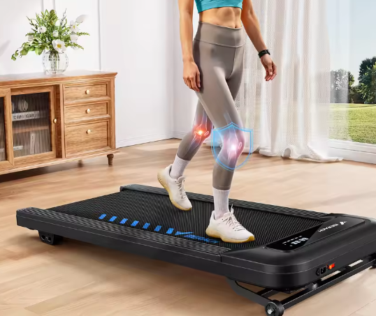 Stille onder-bureau loopband – Elektrisch met helling & LED