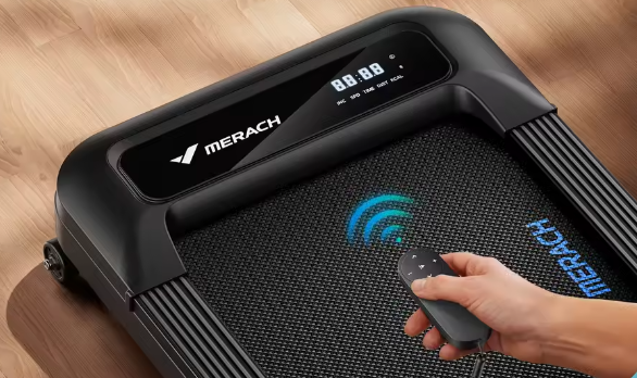 Stille onder-bureau loopband – Elektrisch met helling & LED