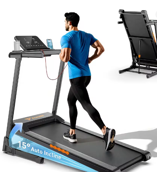 Opvouwbare Elektrische Loopband – 3,0 pk, 15% Helling & Schokdemping