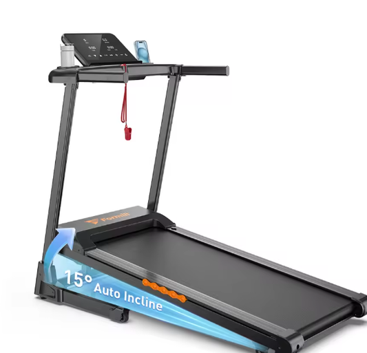 Opvouwbare Elektrische Loopband – 3,0 pk, 15% Helling & Schokdemping