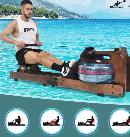 Inklapbare Waterroeimachine – Houten Frame & App-ondersteuning