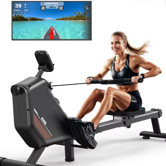 Magnetische Roeimachine – 16 Niveaus, Bluetooth & 150 kg Capaciteit