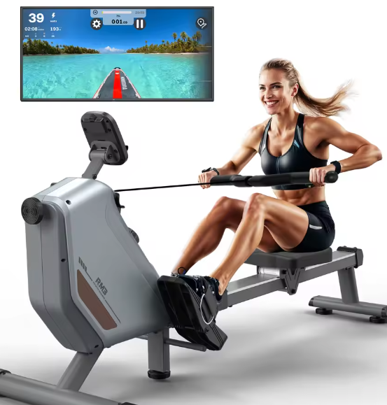 Magnetische Roeimachine – 16 Niveaus, Bluetooth & 150 kg Capaciteit