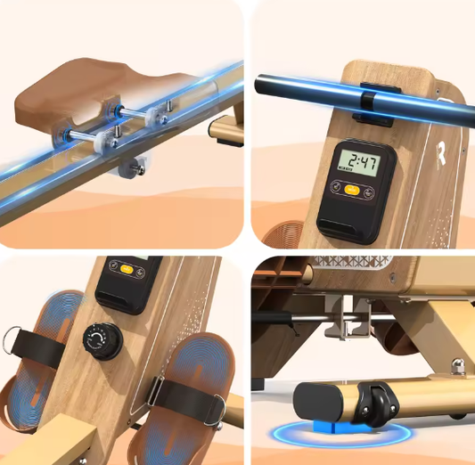 Magnetische Roeitrainer – 16 Weerstandsniveaus, Bluetooth & Verticale Opslag