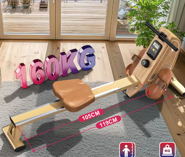 Magnetische Roeitrainer – 16 Weerstandsniveaus, Bluetooth & Verticale Opslag