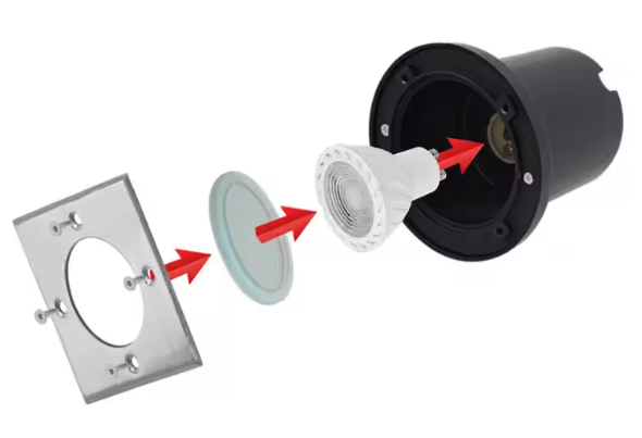 Ondergrondse LED Grondspot – GU10 Buitenlamp voor Tuin & Padverlichting