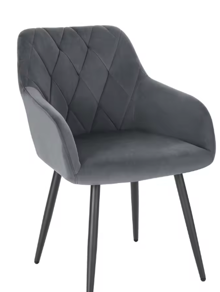 Fluwelen Eetkamerstoel met Armleuningen – Scandinavisch Design & Comfort