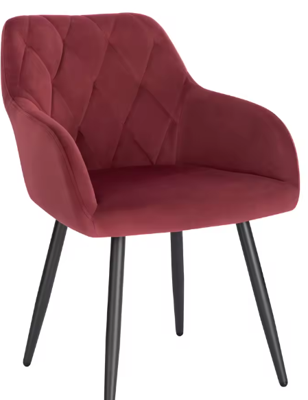 Fluwelen Eetkamerstoel met Armleuningen – Scandinavisch Design & Comfort