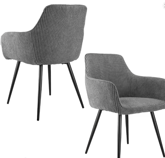 Set Van 2 Koordstoelen Met Rugleuning En Armsteun – Wintertaling, Metalen Frame, Skandi Design