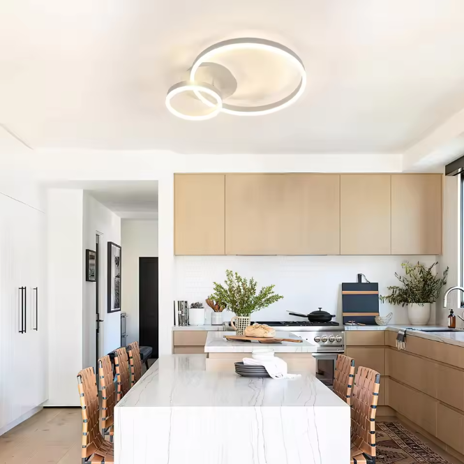 Moderne Ronde LED Plafondlamp – 42W Acryl & Aluminium