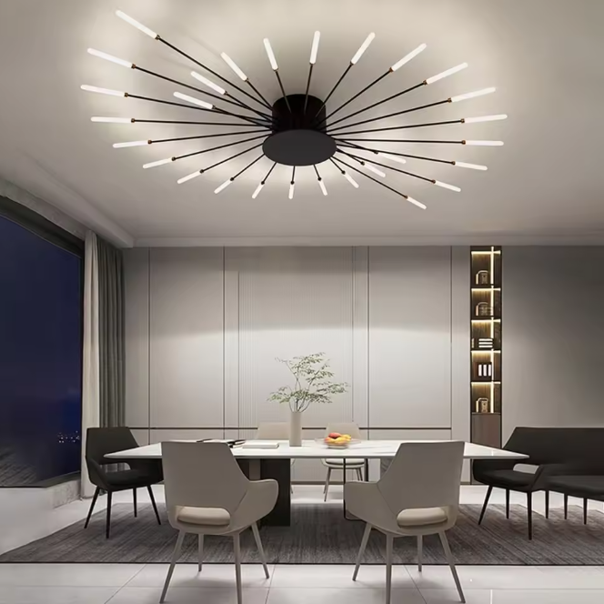 Moderne LED Plafondlamp – 28W Kroonluchter met Natuurlijk Licht 4500K