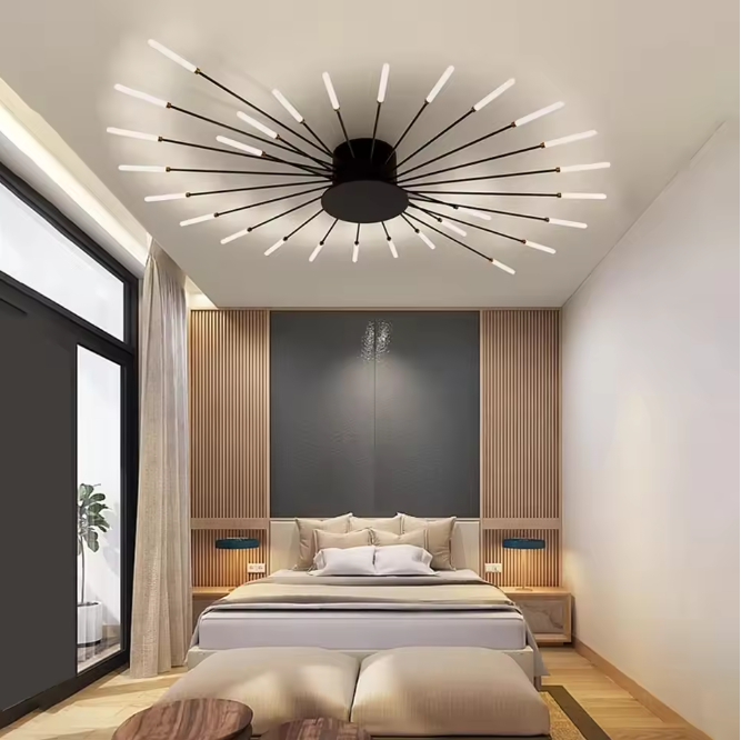 Moderne LED Plafondlamp – 28W Kroonluchter met Natuurlijk Licht 4500K