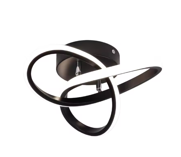 Moderne LED Plafondlamp – Gebogen Design voor Slaapkamer, Woonkamer & Keuken