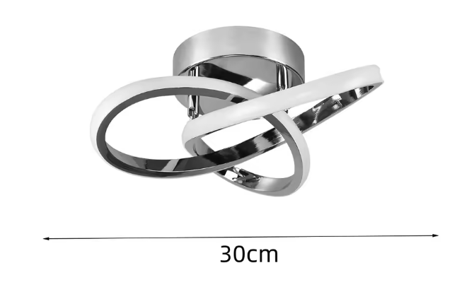 Moderne LED Plafondlamp – Gebogen Design voor Slaapkamer, Woonkamer & Keuken