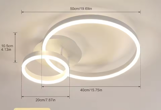 Moderne Ronde LED Plafondlamp – 42W Acryl & Aluminium