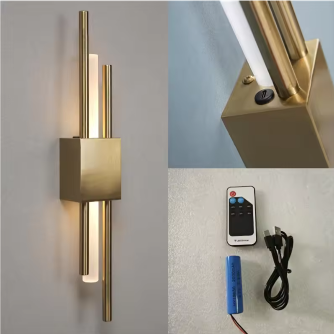 Moderne Acryl Wandlamp – LED Sfeerverlichting met Afstandsbediening & Oplaadfunctie