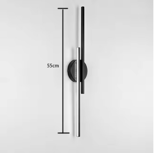 LED Wandlamp Dubbellijn – Moderne Acryl Wandverlichting voor Woonkamer, Slaapkamer & Gang