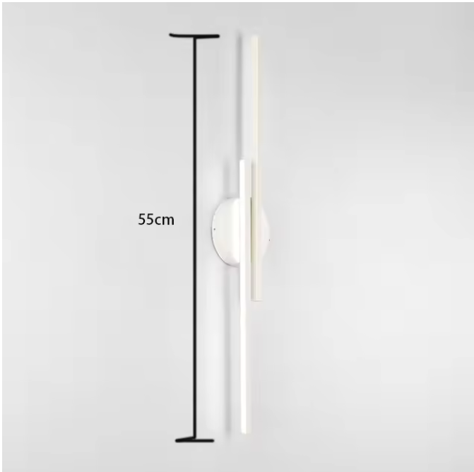 LED Wandlamp Dubbellijn – Moderne Acryl Wandverlichting voor Woonkamer, Slaapkamer & Gang